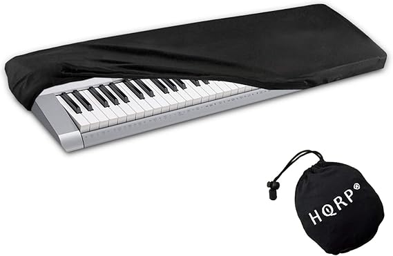HQRP Elastic Keyboard Dust Cover w/Bag compatible with Roland JUNO-60 JUNO-D JUNO-Di JUNO-G JUNO-Gi JUNO-STAGE Digital Piano Synthesizer