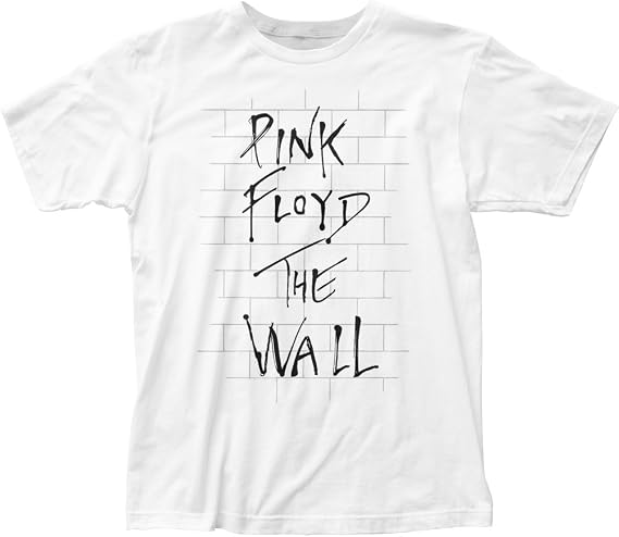 Pink Floyd Rock Band Music Group The Wall Adult Fitted Jersey T-Shirt Tee White