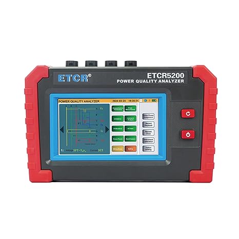 ETCR5200 3-Phase Power Quality Analyzer with 16 PCS Current Clamps