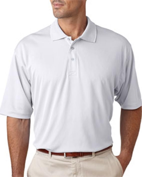 UltraClub Men's Cool & Dry Sport Polo 2XL WHITE