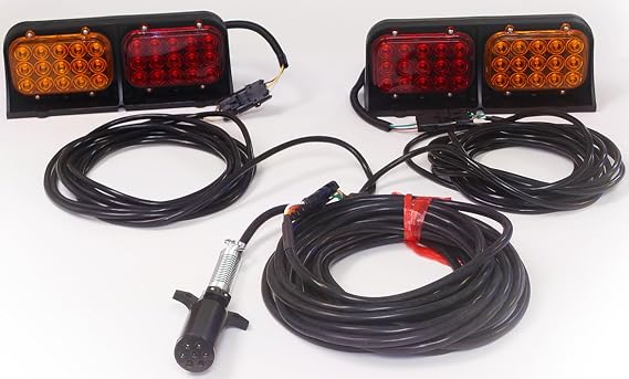 JAMMY LED Ag Light Kit with Heavy Duty 35+20 Wire Harness for Farm Implements with 3-Wire Rear Light Systems