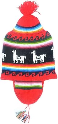 Gamboa Alpaca Hat Beanie Hats for Men and Women Cap with Ear Flaps Winter Peruvian Hat