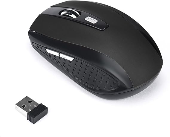 Wireless 2.4GHz Cordless Gaming Mouse with USB Receiver for PC & Laptop