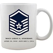 USAMM Customizable Air Force Master Sergeant Rank Coffee Mug