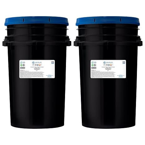 Lab Alley Activated Charcoal Powder, Food Grade Activated Carbon Powder, for Filtration, Skincare and Cosmetic Applications, Kosher, Halal, 2 x 6Kg Containers
