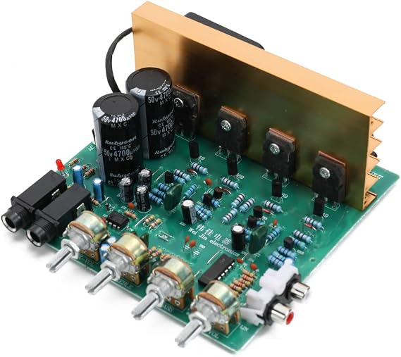 Mini Audio Amplifier Board, DX-2 High Power Audio Amplifier Board Channel High Power Subwoofer Dual Home Theater DC18V-24V DIY Supplies