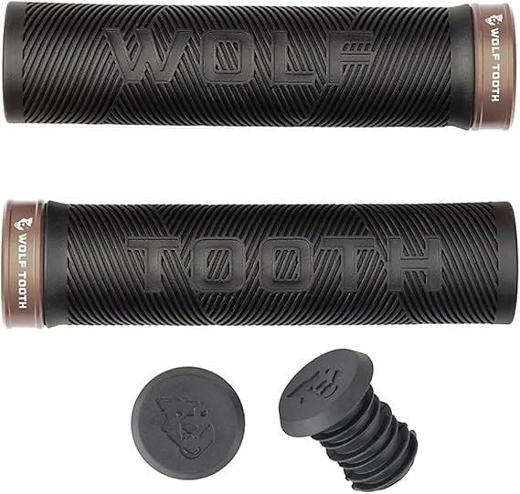 Wolf Tooth Components Wolf Tooth Echo Lock-On Grip Black Grip/Espresso Collar, One Size