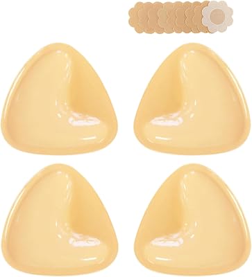 DEPOVOR Ultra Boost Inserts Double-Sided Adhesive Pads Sticky Bikini Padding Inserts for Sports Bra Swimsuit