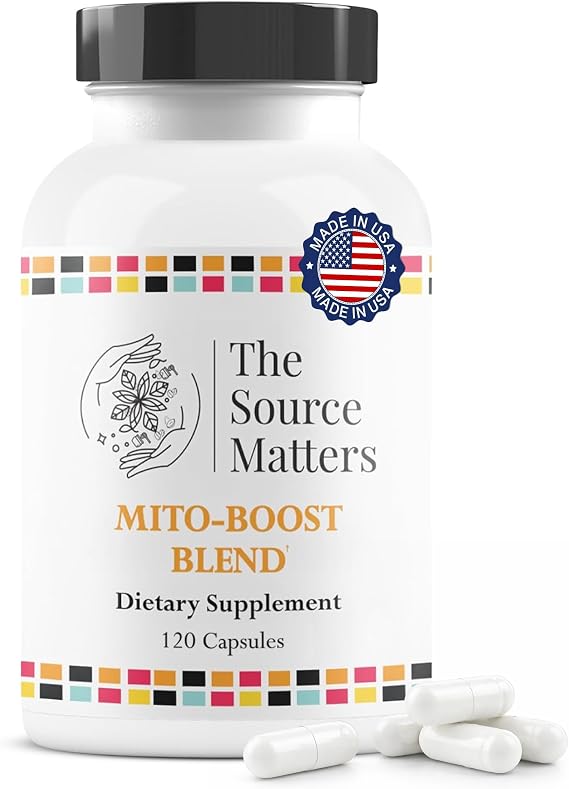 Mito-Boost Blend Cellular Energy Supplement with NAC & Resveratrol, 120 Ct