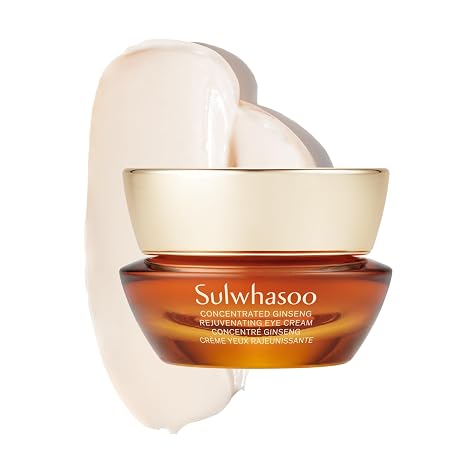 Sulwhasoo Concentrated Ginseng Rejuvenating Eye Cream | Anti-Aging Korean Eye Cream | With Ginseng & Peptides | Reduces Wrinkles, Puffiness & Dark Circles | Firming Treatment for All Skin Types