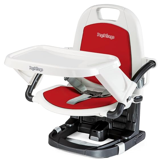 Peg Perego Rialto - Booster Seat - Suitable for Children 6 Months and Up - Made in Italy - Fragola (Red) (IMRIASNA03PL59)