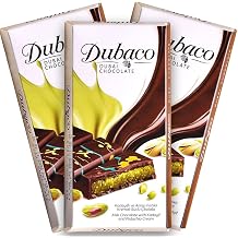 Dubai Chocolate Bar with Pistachio and Kunafa - 3 Pack Dubai Chocolate Bar 7oz - 200 gr Chocolates Bar, Luxury Chocolates with Crispy Kunafa, Great for Gift Giving, Chocolate Gift