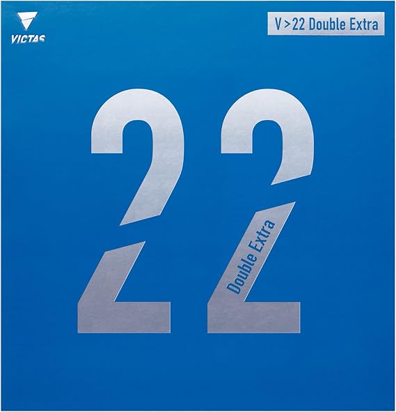 Victas VICTAS Table Tennis Rubber V>22 Double Extra High Energy Tension Soft Lining Red/Black/Blue 200070