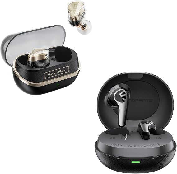 SoundPEATS H3 Hi-Fi Active Noise Cancelling Earbuds with Balanced Armature and C30 Adaptive Noise Cancelling Earbuds