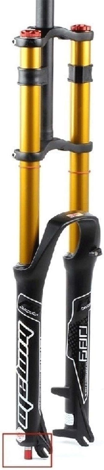 MZP MTB Bike Front Fork 26 27.5 29 Inch Double Shoulder Control Downhill Suspension DH Air Pressure Straight Tube Ultralight Bicycle Shock Absorber Rebound Adjust