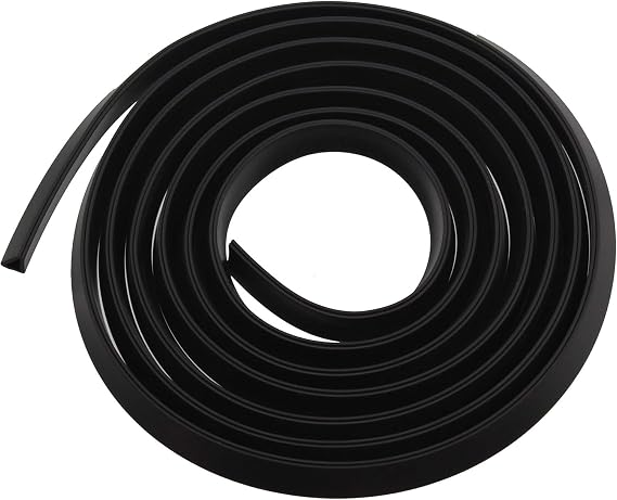 Multi-Size U Shaped Edge Trim, U Channel Edge Protector, Black, 12mm(Height)*14mm(Width)*10mm(Groove) Flat Bottom