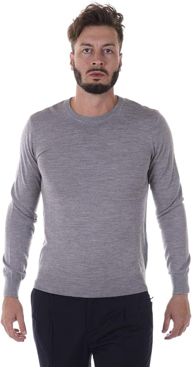 ARMANI JEANS 8N6M91 Round Neck Grey Jumper