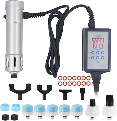 Shockwave Therapy Machine Spine Massage, Chiropractic Adjustment Tool with 11 Massage Head, 9 Levels Frequency & 20-180MJ Energy, Improve Sub-Health, for Relax Muscles