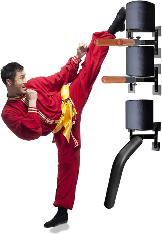 WeBert Martial Arts Dummies Wall Mounted Wing Chun Dummy Attachment, Wall-Mounted Kung Fu Karate Training Device, Portable Man Pile for Free Combination, Quickly Assemble
