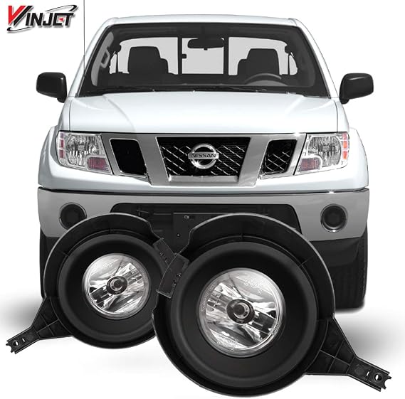 Winjet OEM Fog Light for Nissan Frontier 2005-2016 Driving Fog Lights Assembly Replacement + Switch + Wiring Kit