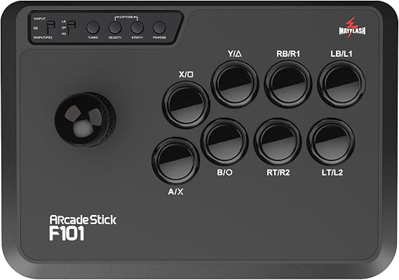 MAYFLASH Arcade Fighting Stick F101 for Switch/Switch 2, PC Windows, PS3, Android, NeoGeo mini, SEGA MEGA Drive mini, GENESIS mini
