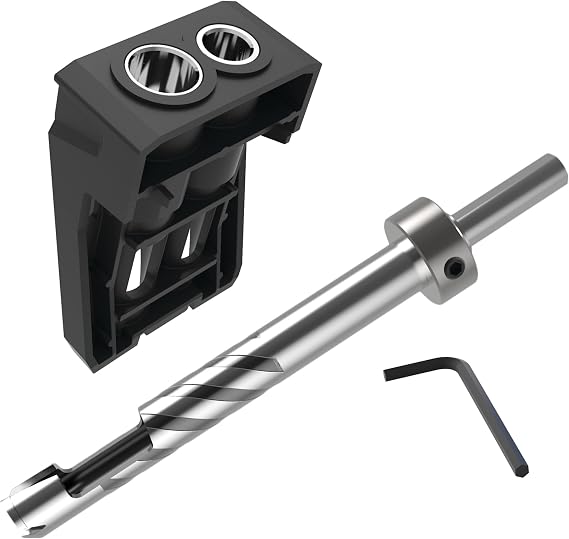 Kreg Plug Cutter Drill Guide Kit, Woodworking Drill Guide, KPHA740