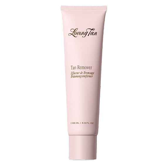 Loving Tan Deluxe Tan Remover Gel - Effective & Gentle Self Tanning Remover, Self Tanner Remover Suited for All Skin Types - Sulphate, Paraben & PEG Free - 3.3 Fl Oz - Packaging May Vary