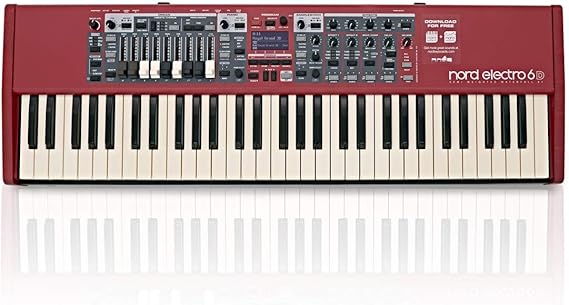 Nord Electro 6D 61 Stage Piano, 61-Note Semi-Weighted Waterfall Keybed