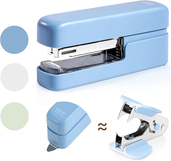 deli Stapler, 45 Sheet Capacity, Blue