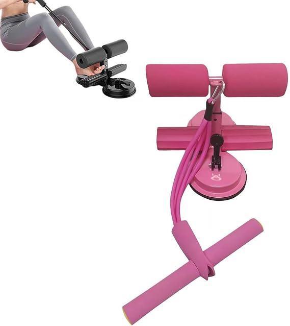 Ab Training Auxiliary Device, 2025 New Portable Adjustable Sit up Core Exercise Equipment, Three Levels of Height Adjustment, Double Suction Cups, Multi-functional Workout Ab Machine for Home Gym