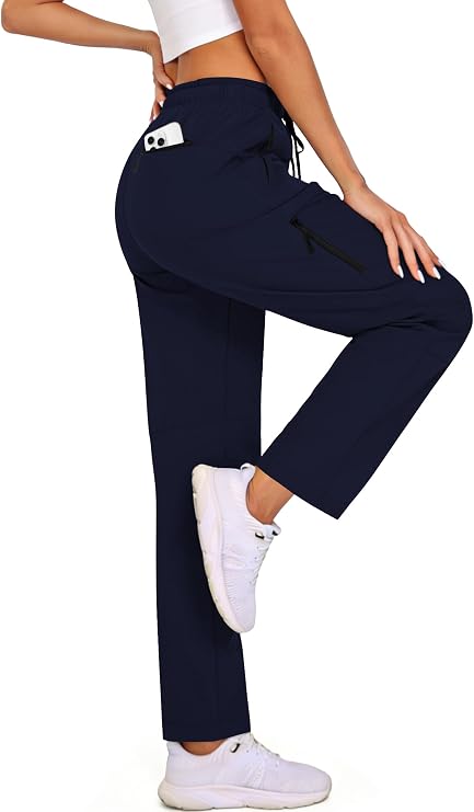 Lightweight Women Hiking Pants Water Resistant Quick Dry with 5 Pockets