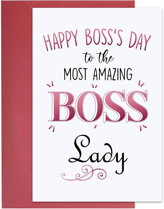 Boss Day Card, Bosses Day Gifts for Women Men, Happy Boss's Days Card Gifts for Boss from Employees,Funny Bosses Gift for Her Him 02