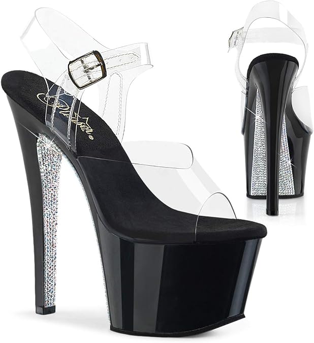 Pleaser Womens Sky-308CRS Ankle-Strap Sandal