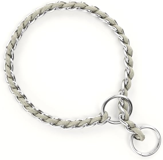TSPRO Heavy Duty Stainless Steel Dog Collar for Small Medium Large Dogs