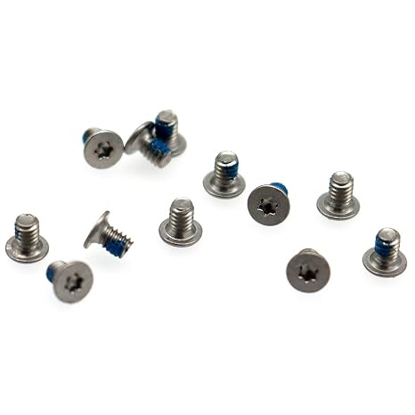 12x M2x3mm Silver Torx T5 Replacement Bottom Case Base Cover Screw for Dell XPS 13, XPS 15 7590 9550 9560 9500 XPS 17 9700 Precision 5510 5520