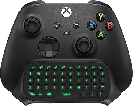 TiMOVO Green Backlight Keyboard for Xbox Gaming Controller, Black