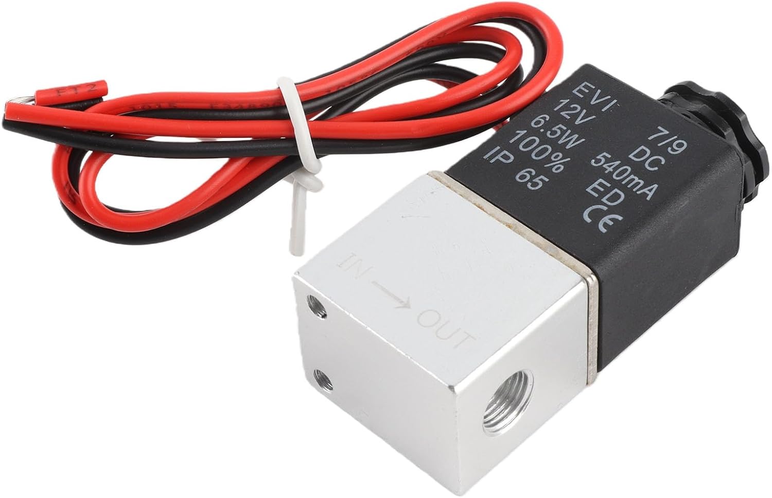 12V DC Solenoid Valve 2-Way Small Direct Acting High Flow Normal Close Water Air Petroleum Gas for Solar Heater Garden Sprinkler Infrared Sensor Cleaner