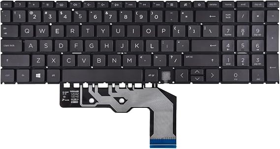 Replacement Keyboard for HP Envy X360 15-EE 15M-EE 15-ED 15M-ED 17-CG Series, HP Envy 15M-EE0013DX 15M-EE0023DX 15M-ED0023DX Laptop Keyboard with Backlit US Layout TPN-C149 TPN-W140, Black