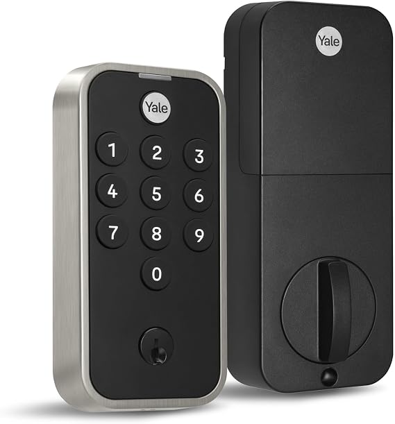 Yale Code Keypad Deadbolt for Keyless Front Door Entry, Satin Nickel