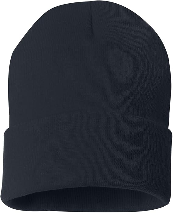 Sportsman - 12 Inch Solid Knit Beanie - SP12 - Navy