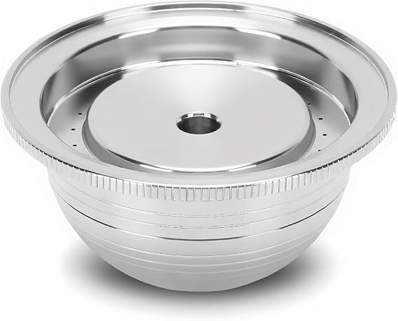 VBESTLIFE Refillable Coffee Pod for Plus Coffee Machine System 304 Stainless Steel with Brush and Spoon Accessories (150ml)