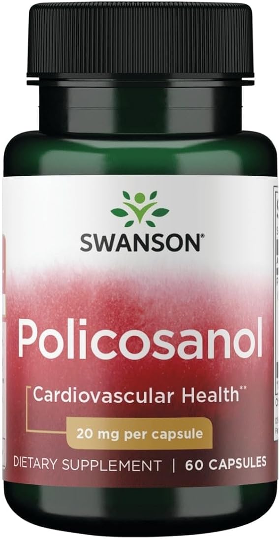 Swanson Policosanol Supplement, 60 Capsules, 20mg Each