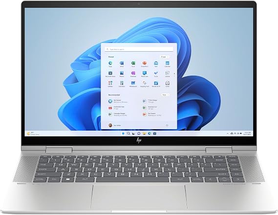 HP Envy x360 Laptop 2023 15.6 FHD 1920 x 1080 Display Touchscrenn, Intel Core i5-1335U, 10-core, Intel Iris Xe Graphics, 8GB LPDDR5, 512GB SSD, Backlit Keyboard, Thunderbolt 4, Windows 11 Home