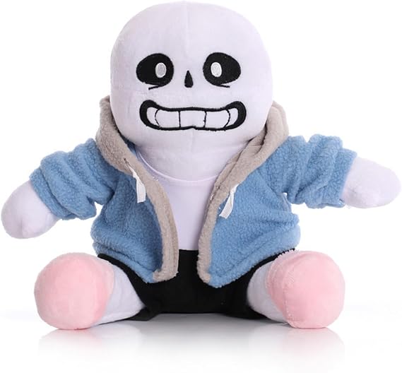 Undertale Plush Toy, Sans Stuffed Doll, Idea Gift for Fans (Blue)