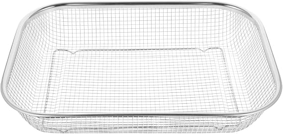 UPKOCH Large Stainless Steel Mesh Basket for Dishwasher 14.56x10.62x2.95In