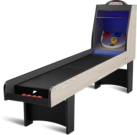 RAYKEEP 8 Roll & Score Arcade Game Table with LED Electronic Scorer
