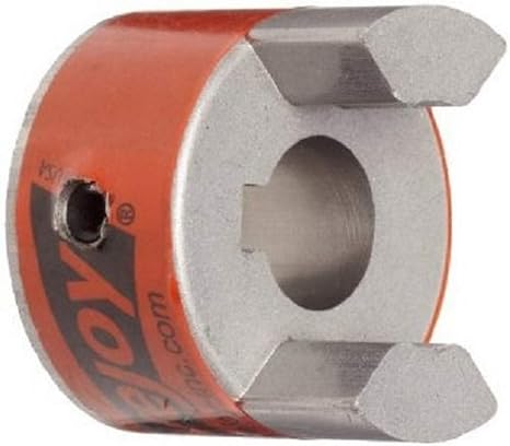 Lovejoy 41314 Size L050 Standard Jaw Coupling Hub, Sintered Iron, Metric, 11 mm Bore, 27.432 mm OD, 15.748 mm Length Through Bore, 5.65 Nm Max Nominal Torque, 4 mm x 1.8 mm Keyway