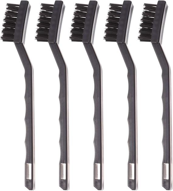 OUNONA 5PCS Anti Static,Anti Static Brush, ESD Cleaning Brush Kit Keyboard PCB Motherboards Tool Set Black Suitable for Cleaning Keyboards and Gaps