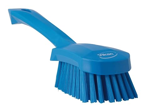 Vikan 41903 Heavy Duty Sweep Hand Brush, Polypropylene, Polyester Bristle, 10", Blue
