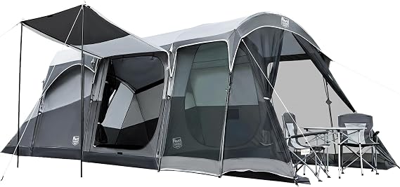 TIMBER RIDGE 8 Person Family Camping Tent with Screen Porch